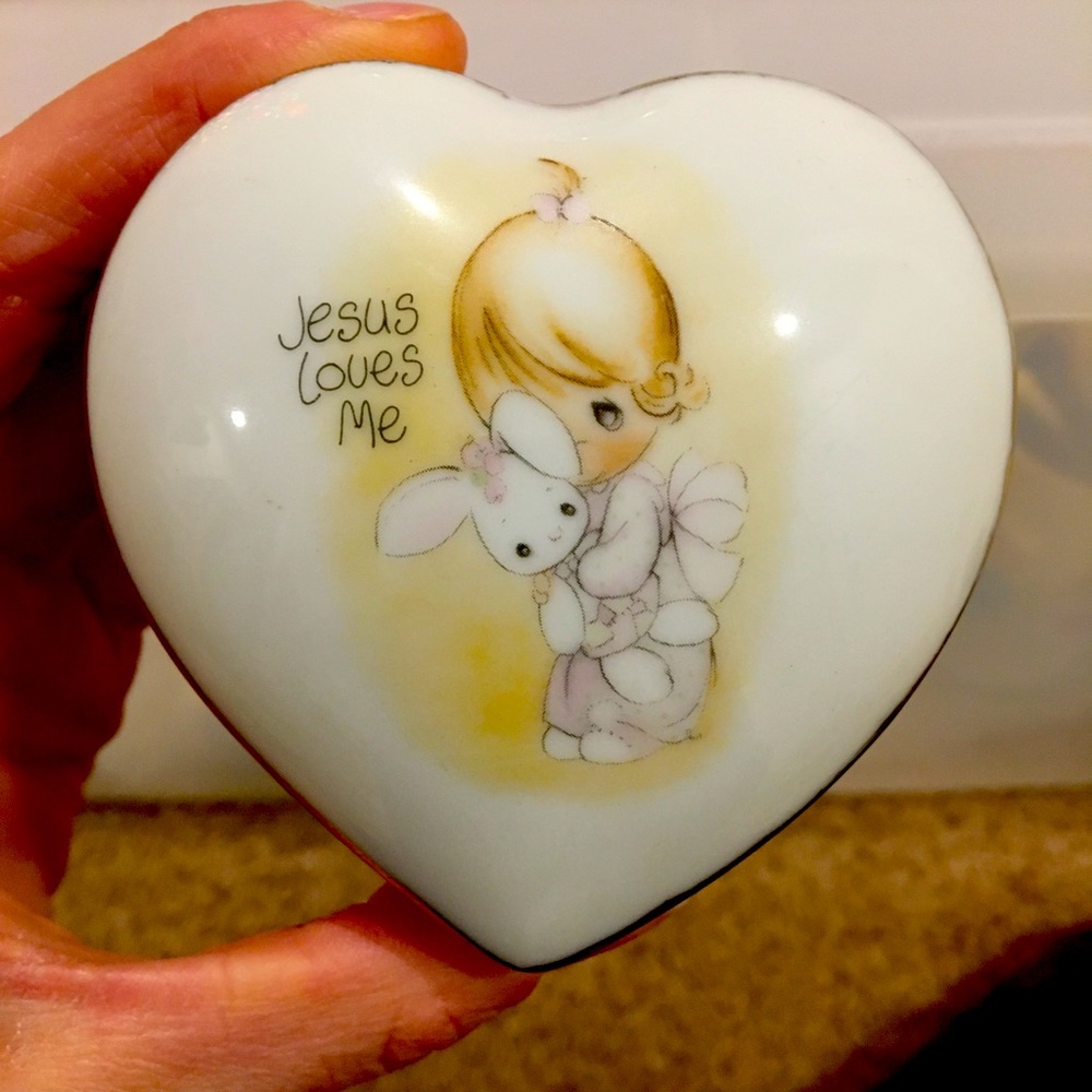 Used Condition: Precious Moments Container. 1978.